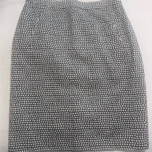 Halogen Olive Green and Off White Patterned Women's Skirt